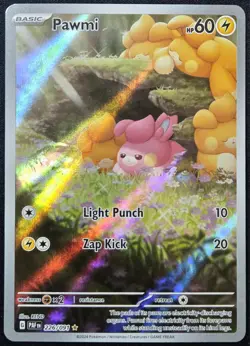 Pawmi 226/091 Paldean Fates (PAF) NM Illustration Rare Pokemon Card - Image 1