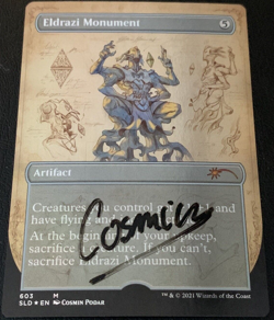 Eldrazi Monument Foil Artist Proof Signed Sketched Secret Lair Drop SLD MTG - Image 1