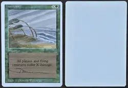 Signed MtG Magic Dameon Willich Artist Proof _ Revised _ HURRICANE _VHTF 1/100! - Image 1