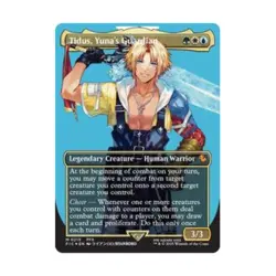 WOTC Commander: FINAL Tidus, Yuna's Guardian (Borderless) (Surge Foil) (M NM - Image 1