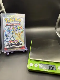 22.48g HEAVY Pokemon Prismatic Evolutions Booster Pack Sealed New - Image 3