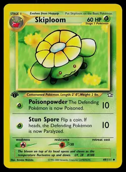 Pokemon Neo Genesis 49/111 Skiploom 1st Edition Pokemon Card - Image 1