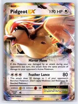 Pokemon TCG - Pidgeot EX XY Evolutions 64/108 Ultra Rare - LP - Image 1