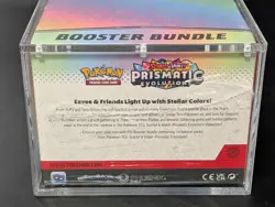 Pokemon TCG S&V Prismatic Evolutions Booster Bundle Display Case w/Acrylic Case - Image 3
