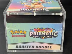 Pokemon TCG S&V Prismatic Evolutions Booster Bundle Display Case w/Acrylic Case - Image 5