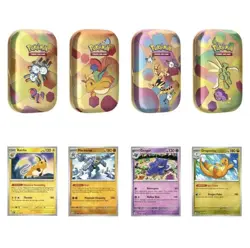 Pokemon 4 Mini Tins + 4 Promo Cards Bundle - 151 SAMS CLUB EXCLUSIVE ON-HAND NEW - Image 1