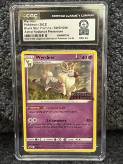 Wydeer SWSH206 Black Star Promo Pokemon TCG CGC AU GUINNESS WORLD RECORD 1/1 - Image 1