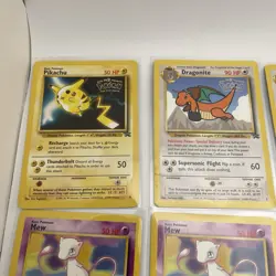 Vintage Pokemon - Promo, Rare, Common - Mew, Dragonite, Pikachu, WB Kids- MP-DMG - Image 2