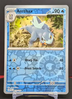 Pokemon Arctibax #059/193 English Paldea Evolved Reverse Holo - Image 1