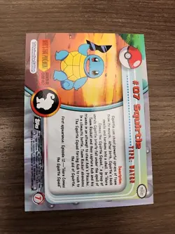 Pokemon Topps TV Animation Edition #07 Squirtle! Black Logo! - Image 2