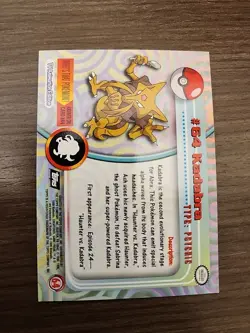 Pokemon Topps TV Animation Edition #64 Kadabra! Black Logo! - Image 2