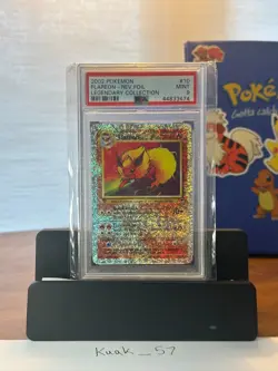 Pokemon 2002 Reverse Foil Flareon Legendary Collection PSA 9 MINT - Image 1