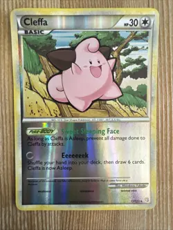 Cleffa - 17/123 - Rare - Reverse Holo VLP English Pokemon HeartGold SoulSilver - Image 1