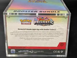 Pokemon TCG S&V Prismatic Evolutions Booster Bundle Display Case w/Acrylic Case - Image 3
