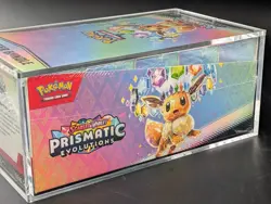Pokemon TCG S&V Prismatic Evolutions Booster Bundle Display Case w/Acrylic Case - Image 4