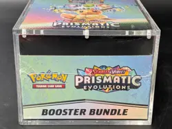 Pokemon TCG S&V Prismatic Evolutions Booster Bundle Display Case w/Acrylic Case - Image 5