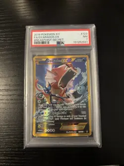 2016 Pokemon Breakpoint Gyarados EX Secret Rare Holo #123/122 PSA 7 TCG - Image 1