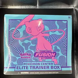 Fusion Strike Pokemon Center Center Elite Trainer Box Factory Sealed New - Image 1