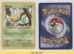 Weedle Shadowless Pokemon Base Set #69 1999 READ fz4 - Image 3