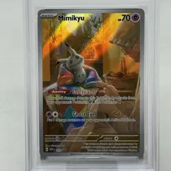 Mimikyu 075 SV: Scarlet & Violet Promo Pokemon Paldean Fates ETB PSA 10 - Image 3