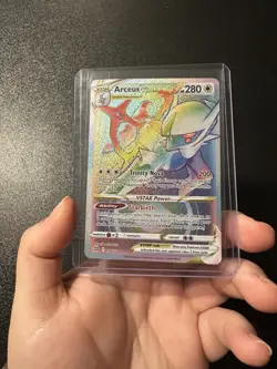 Arceus VSTAR 176/172 Rainbow Secret Rare Pokemon 2022 Brilliant Stars NM - Image 3