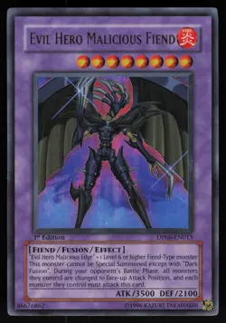 Evil HERO Malicious Fiend DP06-EN013 Ultra Rare 1st Edition Yu-Gi-Oh - Image 1