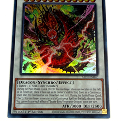 Yugioh! Snake-Eyes Vengeance Dragon ALIN-EN040 Ultra Rare 1st Ed. Free Shipping! - Image 4
