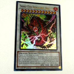 Yugioh! Snake-Eyes Vengeance Dragon ALIN-EN040 Ultra Rare 1st Ed. Free Shipping! - Image 5
