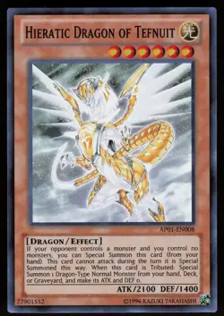 Hieratic Dragon of Tefnuit AP01-EN008 Super Rare Astral Pack One Yu-Gi-Oh - Image 1