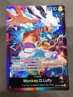 One Piece CCG Monkey.D.Luffy Foil Op09-061 - Image 1
