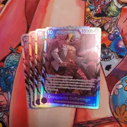 4 X OP14-069 SR Donquixote Doflamingo SR One Piece English The Seven Sea’s Azure - Image 1