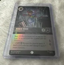Disney Lorcana Whispers in the Well - Robin Hood Ephemeral Archer 221/204 - Foil - Image 1