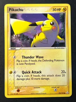 Pikachu 78/110 Ex Holon Phantoms Pokemon Card Near Mint - - Image 1