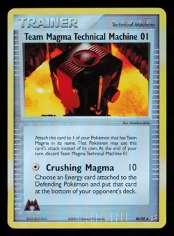 Pokemon Card Team Magma Technical Machine 01 84/95 Reverse Holo Foil NM 2004 - Image 1