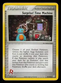 Pokemon Card Surprise Time Machine 91/109 Reverse Holo Team Rocket Returns 2004 - Image 1