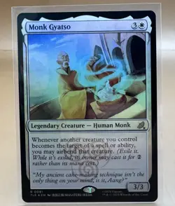 MTG Avatar The Last Airbender Monk Gyatso R0081 FOIL NM - Image 1