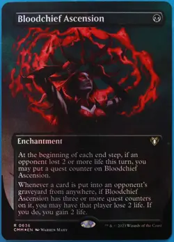 Bloodchief Ascension (Borderless) FOIL Commander Masters NM (510631) ABUGames - Image 1