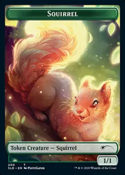 Squirrel Token Secret Lair Drop Series - Lightly Played Foil - Image 1