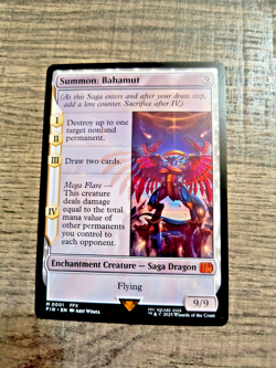 Final Fantasy MTG - Summon: Bahamut Mythic Non-Foil (Near Mint) Never Played - Image 1