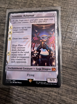 Final Fantasy MTG - Summon: Bahamut Mythic Non-Foil (Near Mint) Never Played - Image 2