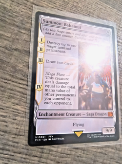 Final Fantasy MTG - Summon: Bahamut Mythic Non-Foil (Near Mint) Never Played - Image 3