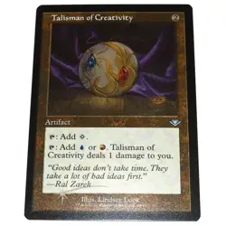 ALISMAN OF CREATIVITY (Etched Foil Retro Border) - MTG Modern Horizons - NM - Image 1