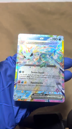 Pokemon TCG Vaporeon EX Double Rare Holo Card 23/131 Prismatic Evolutions NM - Image 2