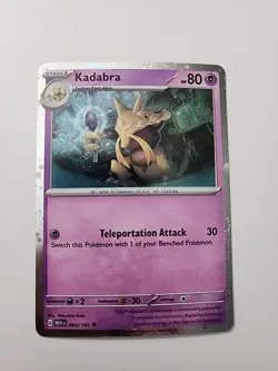 Pokemon TCG Kadabra (Cosmos Holo) 064/165 Scarlet & Violet 151 Alakazam Box! - Image 1
