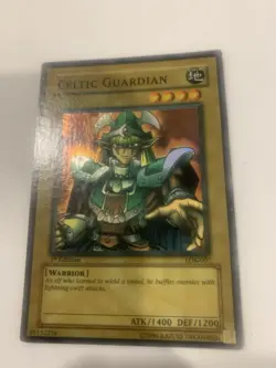 Konami Yu-Gi-Oh! Celtic Guardian LOB-007 1st Edition Super Rare Warrior Card - Image 1