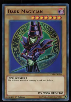Dark Magician YGLD-ENC09 Ultra Rare 1st Edition Yu-Gi-Oh - Image 1