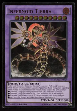 Infernoid Tierra CORE-EN049 Ultimate Rare 1st Edition Yu-Gi-Oh - Image 1