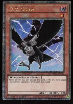 D.D. Crow RA02-EN002 QCR 1st Edition Yu-Gi-Oh - Image 1