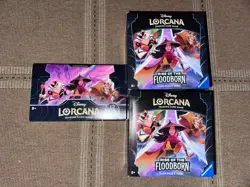 Disney Lorcana TCG Rise of the Floodborn Booster Box & Illumineer's Trove SEALED 4050368982711 - Image 1