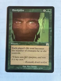 Biorhythm Onslaught Regular Rare NM Magic The Gathering MTG Card X1 - Image 1